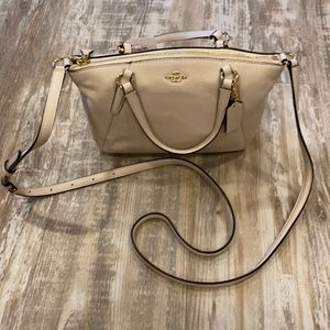 Coach Pebbled Leather Mini Kelsey! Rare color!